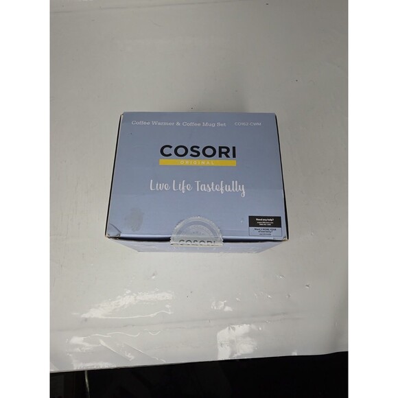 COSORI COFFEE MUG WARMER MUG HEATER OFFICE CHRISTMAS GIFTS - SILVER/BLACK - Picture 4 of 7